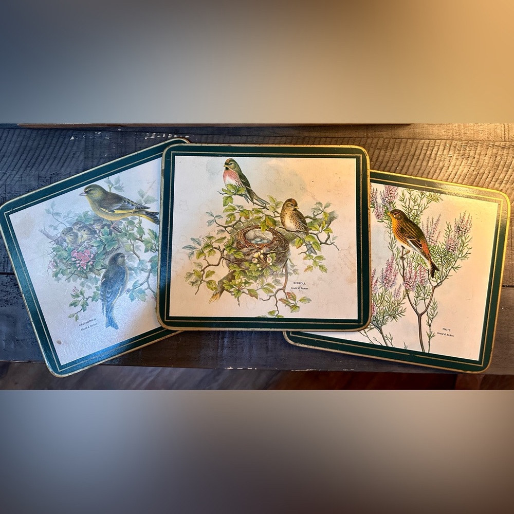 Vintage Clover Leaf table mats featuring illustrations by Gould & Richter (3)